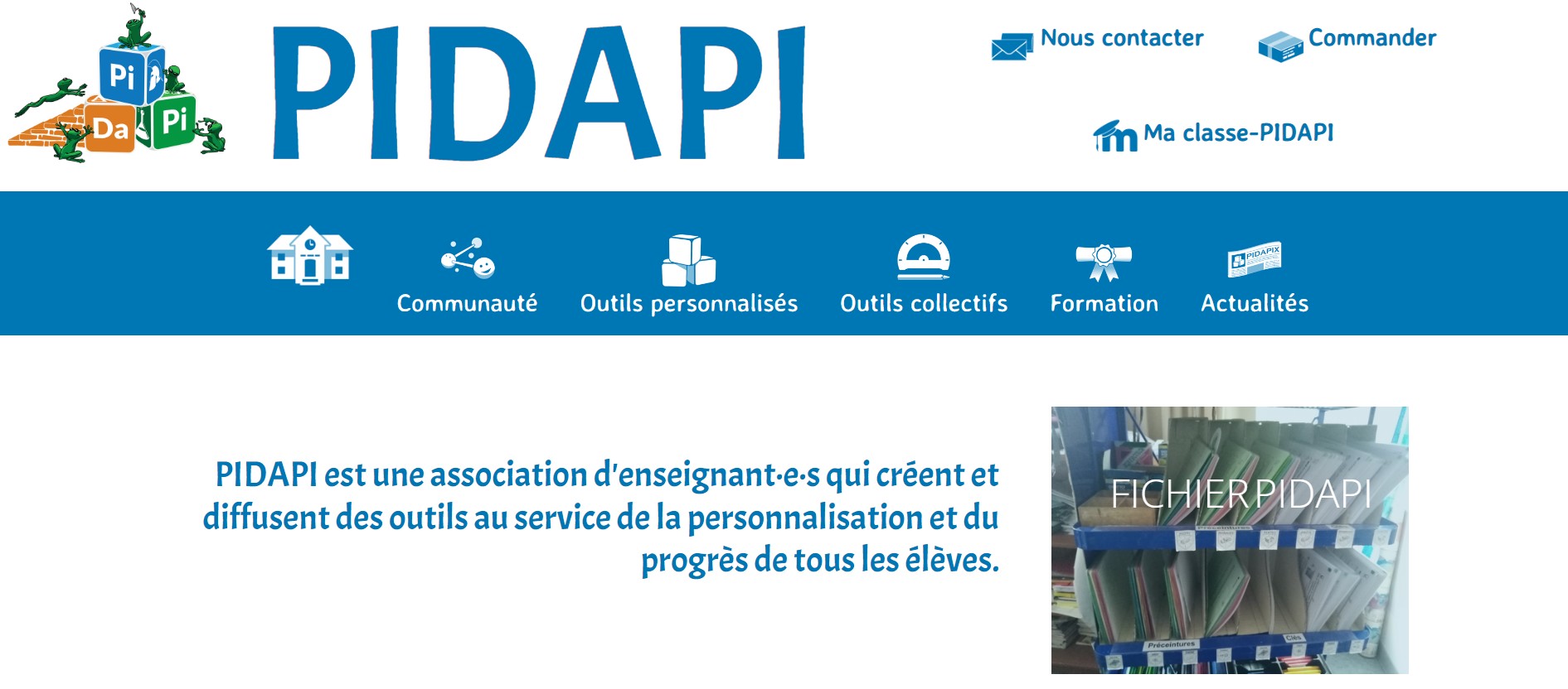 Capture-écran du quatrième site - histoire PIDAPI