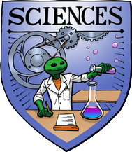 Blason Sciences couleur 5cm