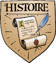 blason Histoire couleur 5cm